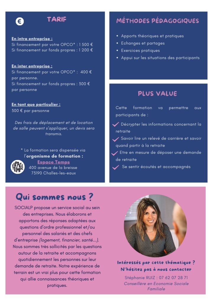 Formation retraire RH verso